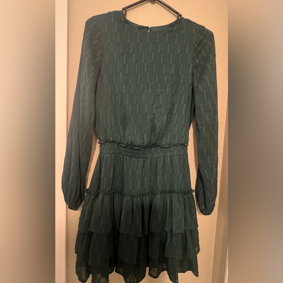 Express Dresses & Skirts - Express XS lightweight, long sleeve dress with shimmer 💚✨